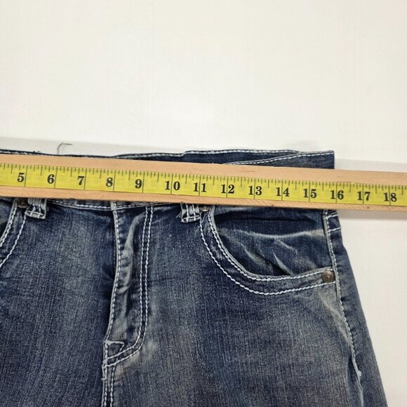 TrueLuck Mens 32x30 Straight Leg Jeans Blue Medium Wash Casual Denim Pants - Picture 11 of 14